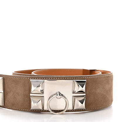Hermes Taurillon Gaucho Collier De Chien CDC Belt 85 Muscade 3 of 8