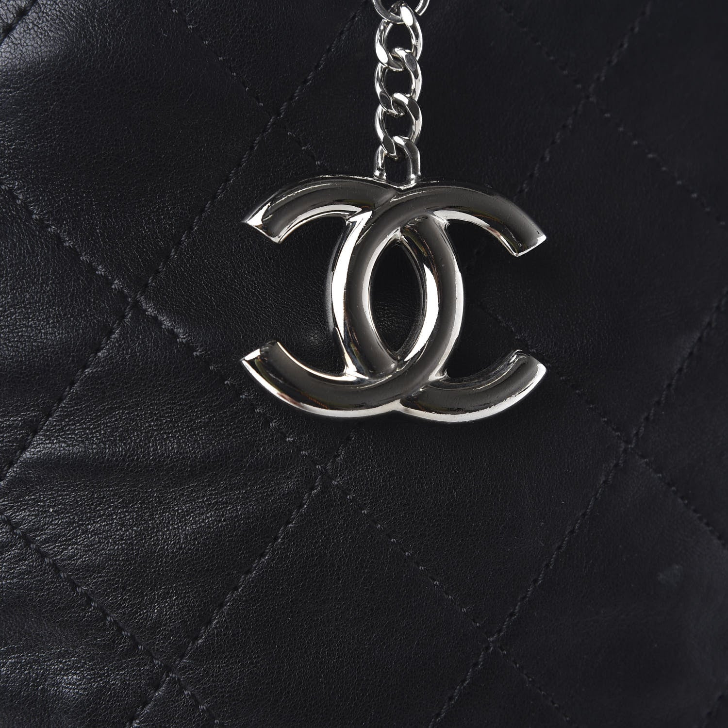 Chanel Calfskin Stitched Large VIP Shopping Tote Black 13 of 13