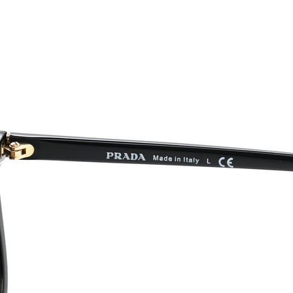 Prada Acetate Pillow Cat Eye Sunglasses SPR 03X Black 5 of 7