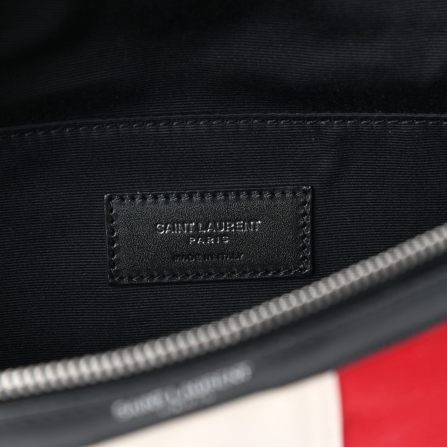 Canvas Classic Belt Bag Red Blue White