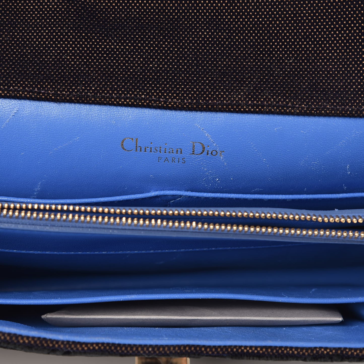 Velvet Monogram Diorama Satchel Plum Blue
