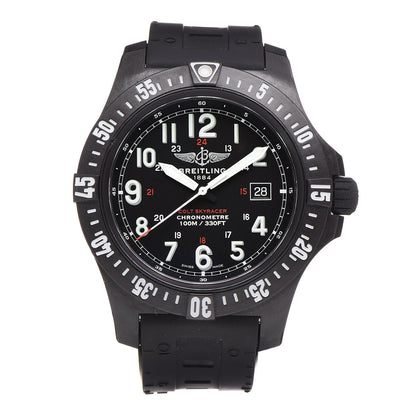 Breitling Breitlight Rubber 45mm Colt Skyracer Quartz Watch Black X74320 1 of 8