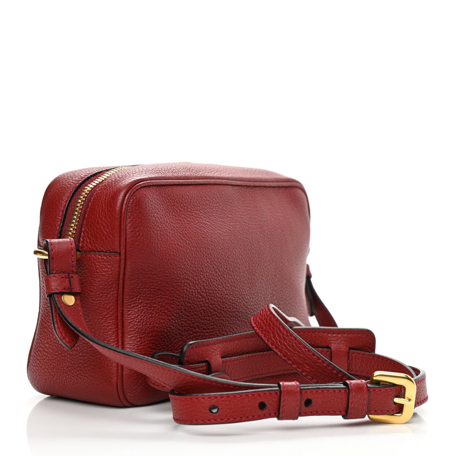 Prada Vitello Phenix Camera Bag Rubino 3 of 10
