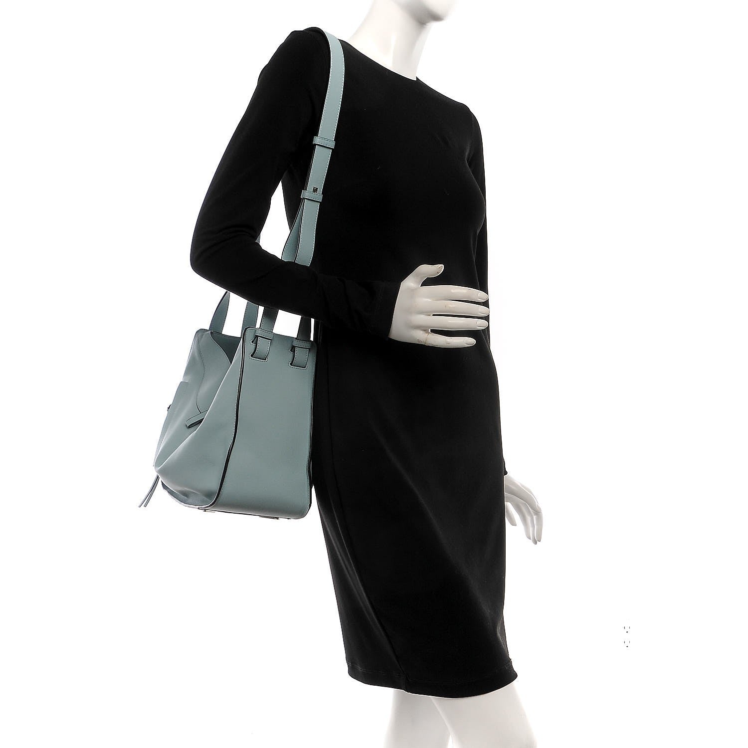 Loewe Calfskin Small Hammock Shoulder Bag Aqua 2 of 8