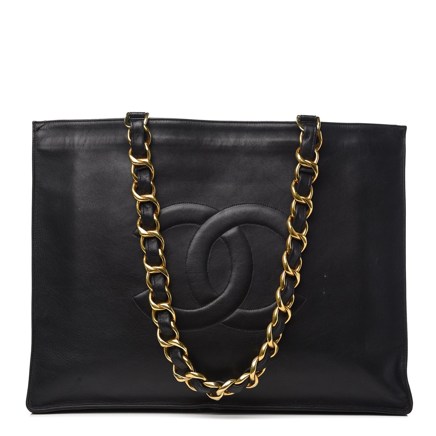 Calfskin CC Tote Black