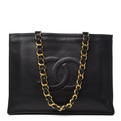 Chanel Calfskin CC Tote Black 1 of 13