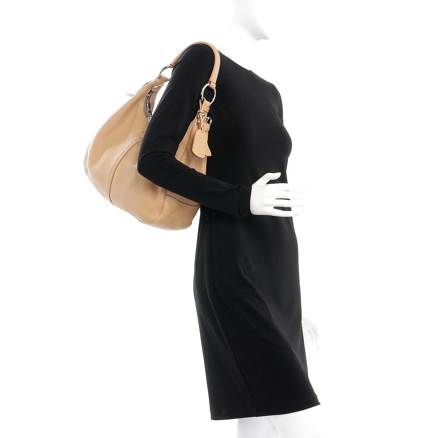 Vitello Daino Hobo Sabbia