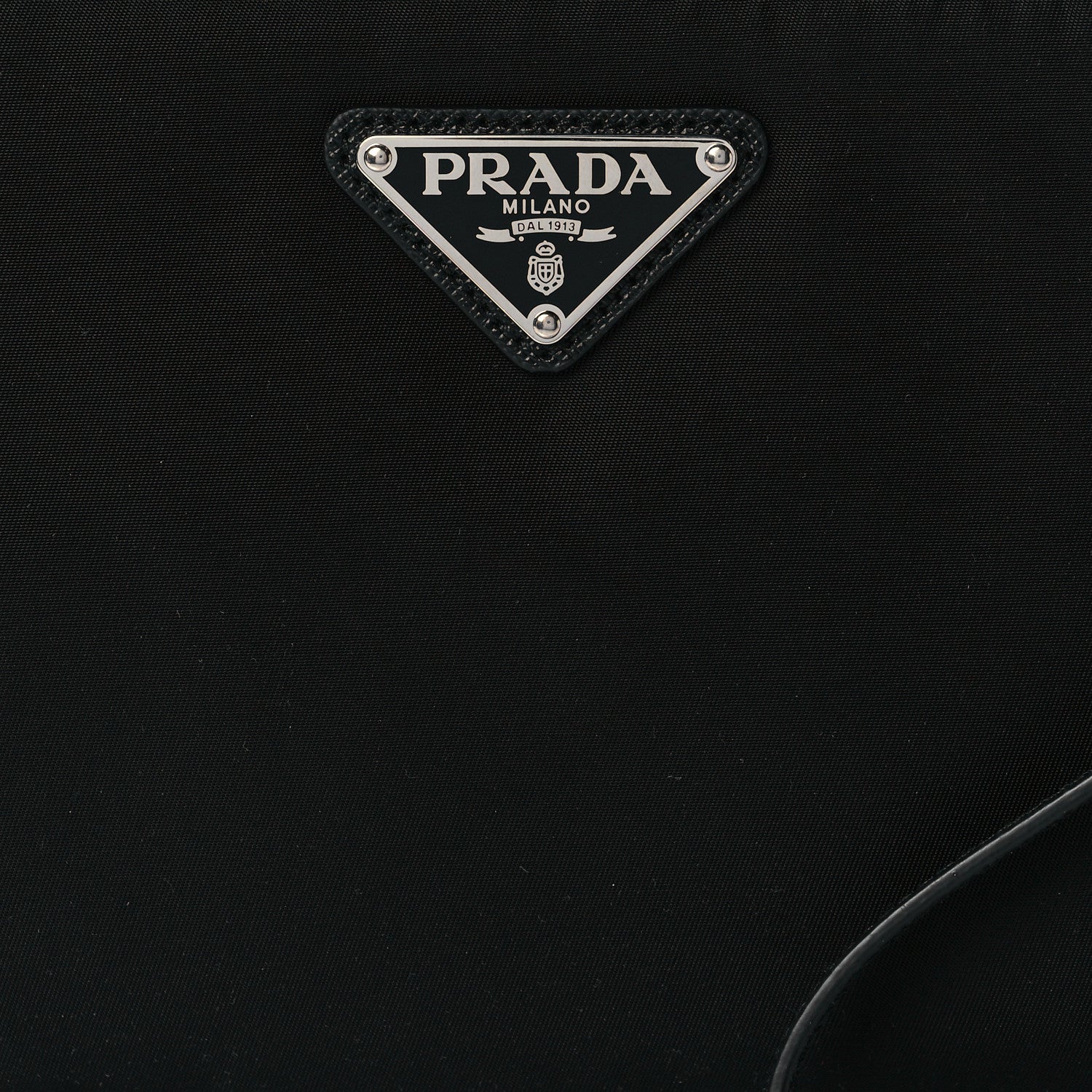 Prada Re-Nylon Saffiano Pouch Wristlet Black 8 of 8