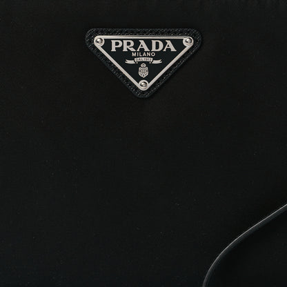 Prada Re-Nylon Saffiano Pouch Wristlet Black 8 of 8