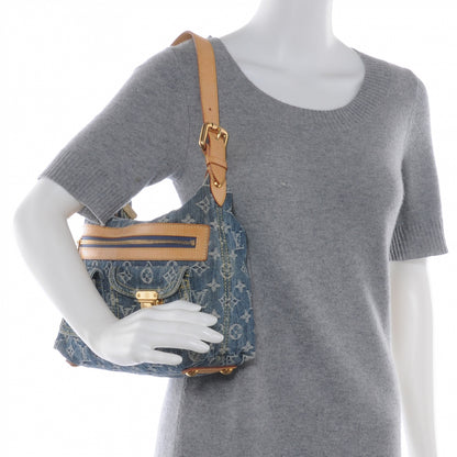 Louis Vuitton Monogram Denim Baggy PM Blue 2 of 7