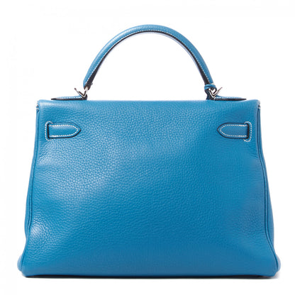 Hermes Togo Kelly Retourne 32 Blue Jean 3 of 32