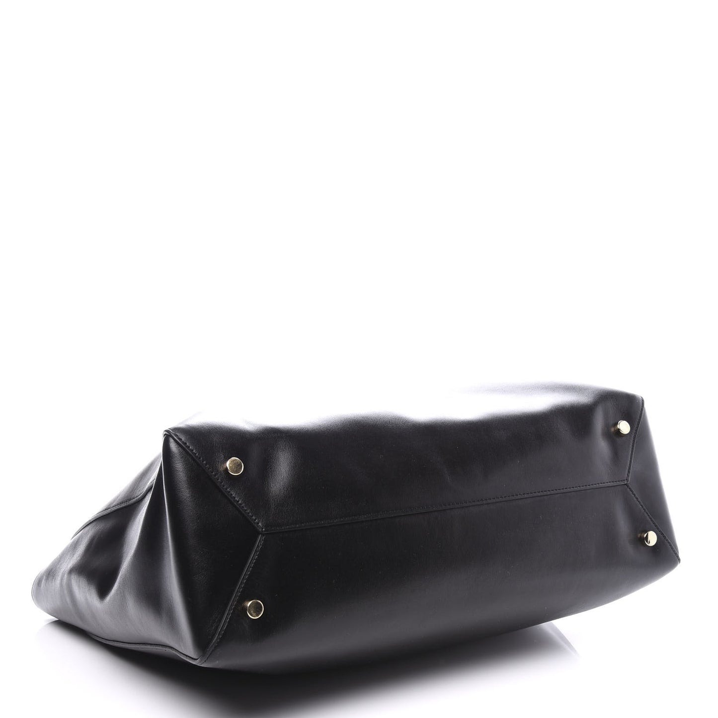 Calfskin Shopper Tote Black