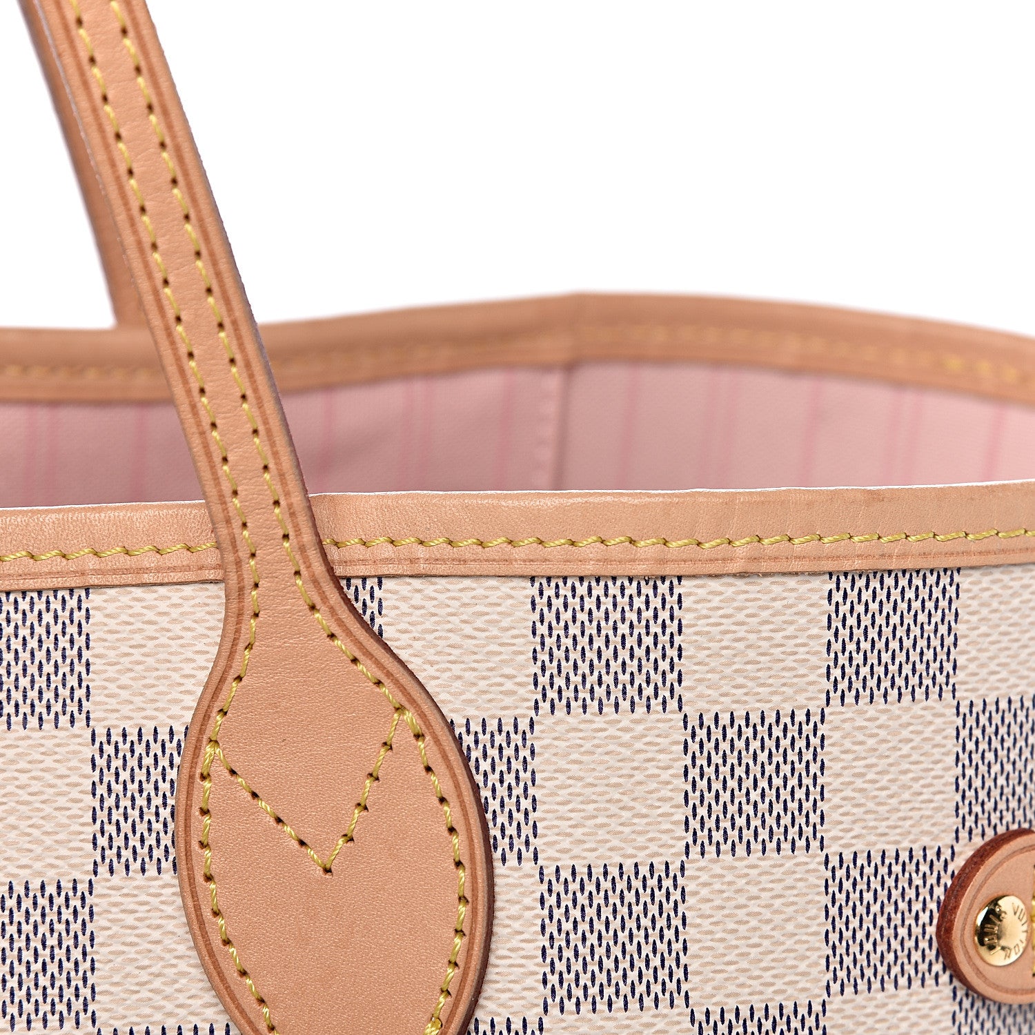 Louis Vuitton Damier Azur Neo Neverfull MM Rose Ballerine 25 of 28