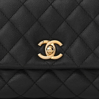 Chanel Caviar Quilted Mini Coco Handle Flap Black 8 of 10