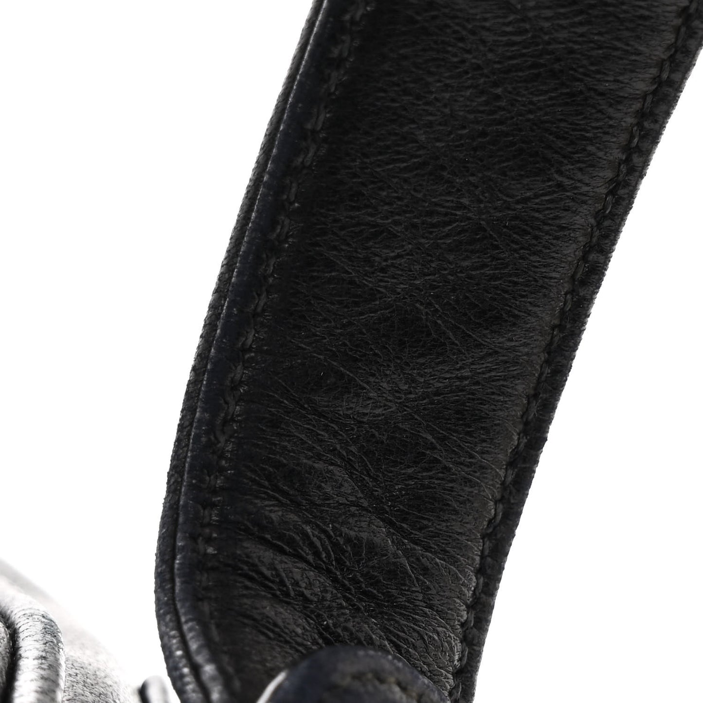 Lambskin Quilted Round Tassel Crossbody Bag Black
