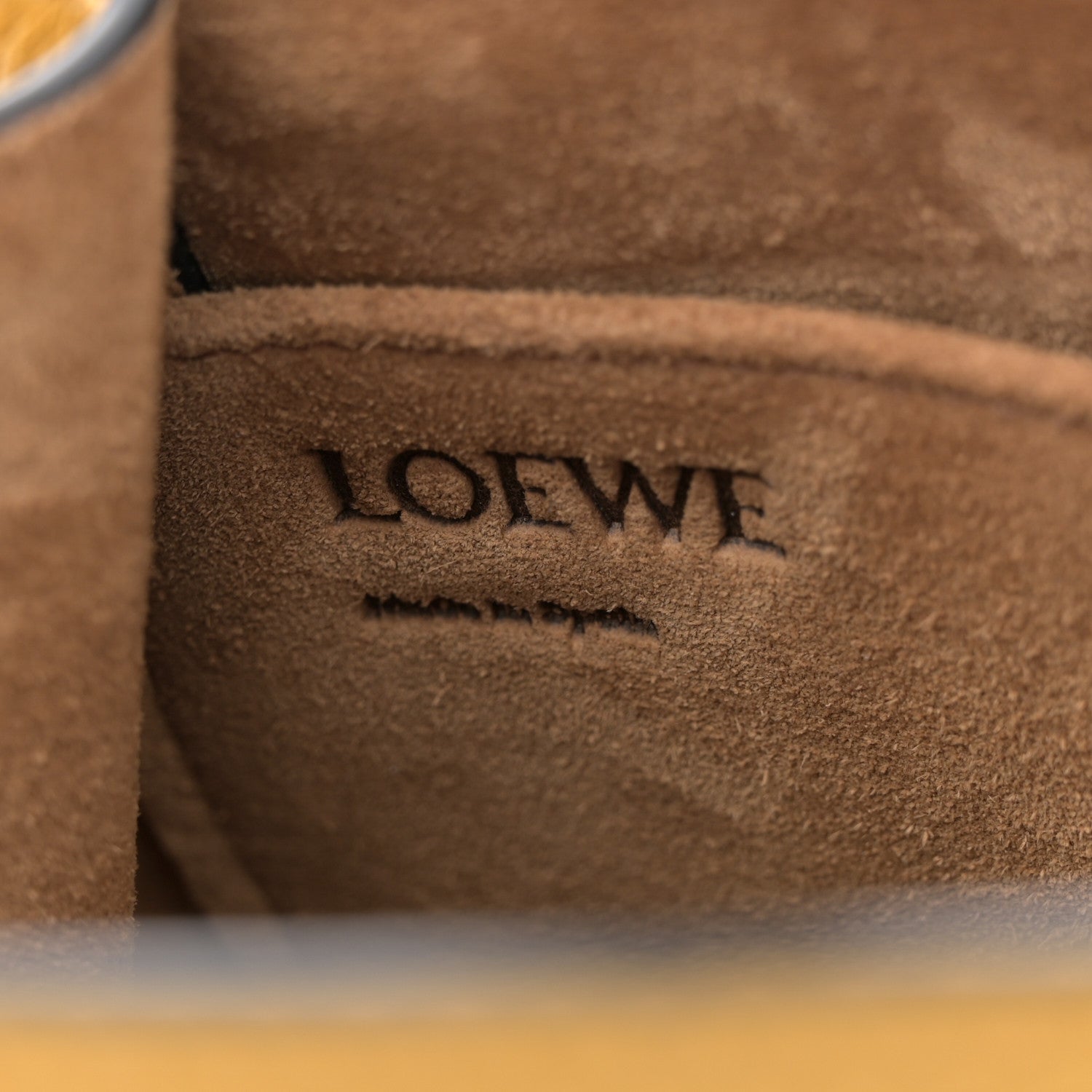 Loewe Calfskin Mini Gate Tote Ochre 6 of 10