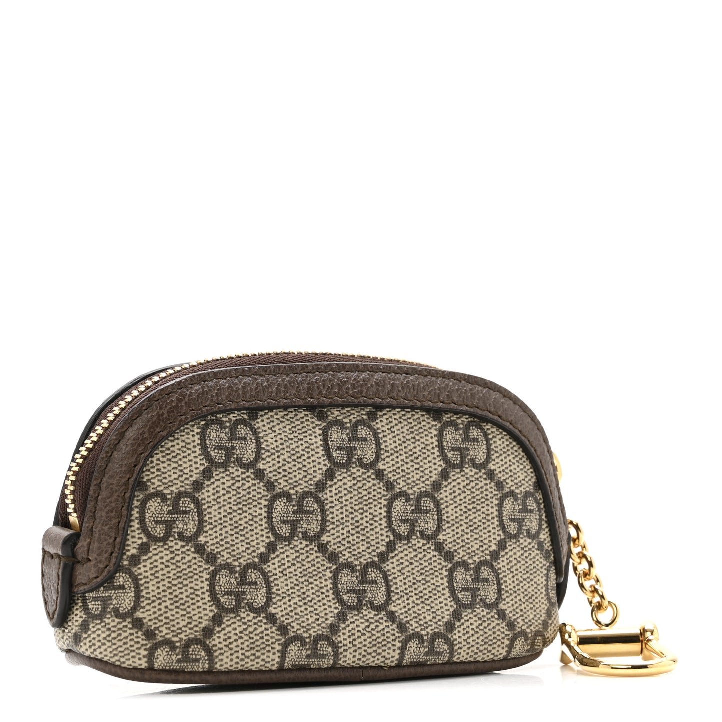 GG Supreme Monogram Web Ophidia Dome Key Pouch Beige New Acero