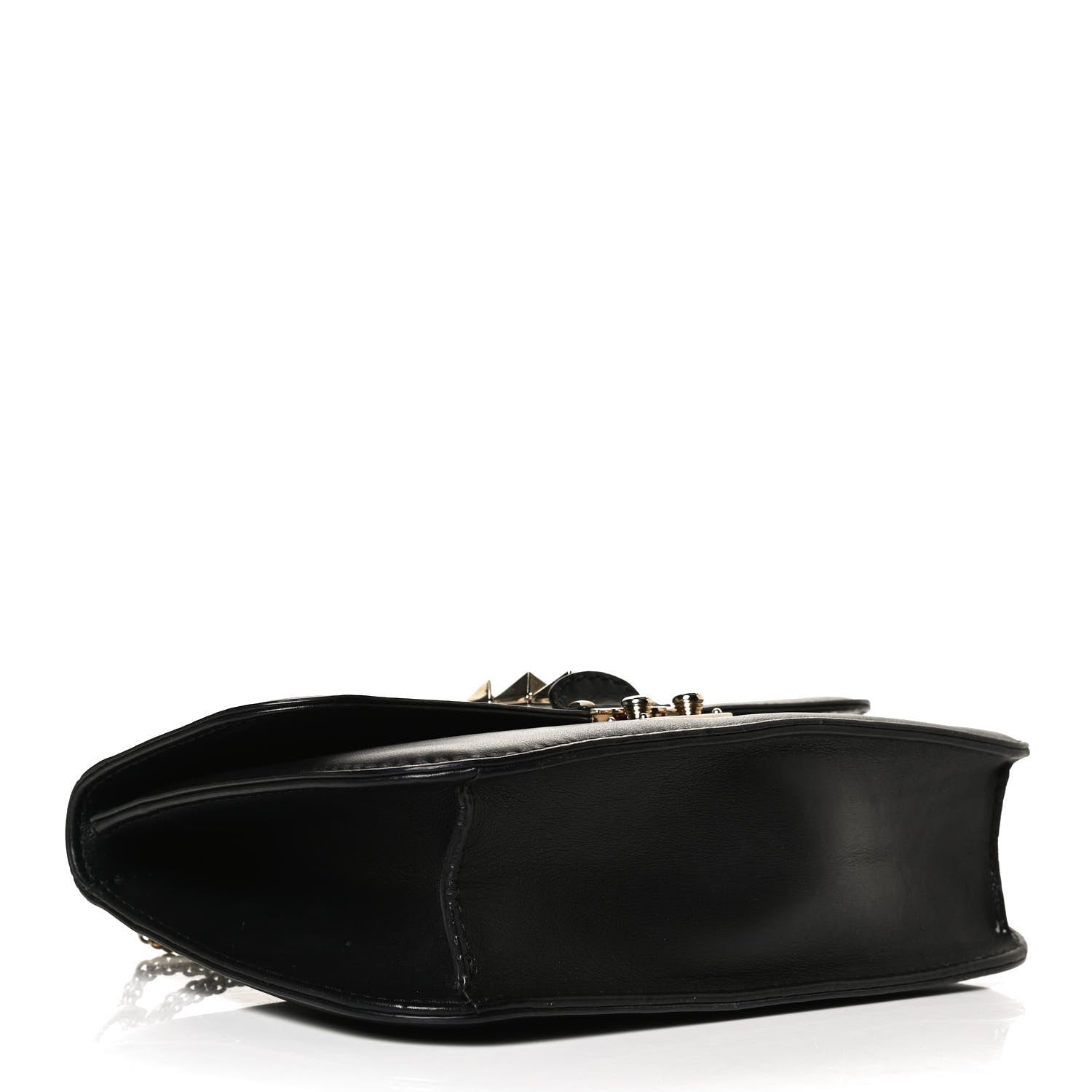 Valentino Garavani Vitello Medium Glam Lock Rockstud Flap Black 4 of 12