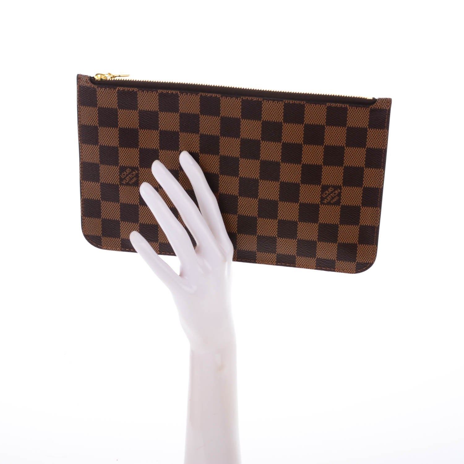 Louis Vuitton Damier Ebene Neverfull MM GM Pochette 2 of 8