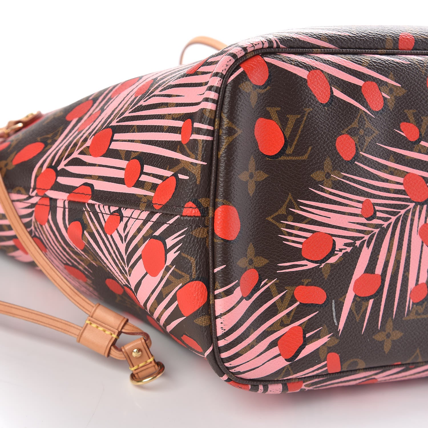 Louis Vuitton Monogram Jungle Dots Neo Neverfull MM Sugar Pink Poppy 10 of 11