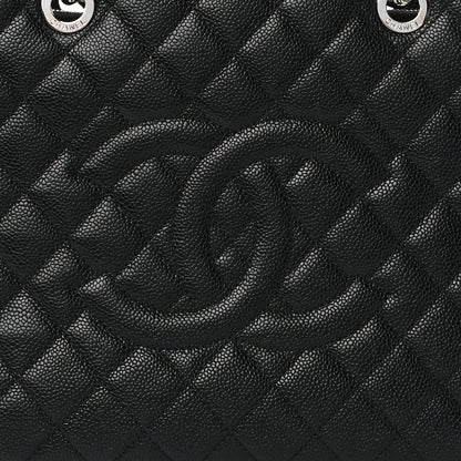Chanel Caviar Quilted Grand Shopping Tote GST Black 9 of 12