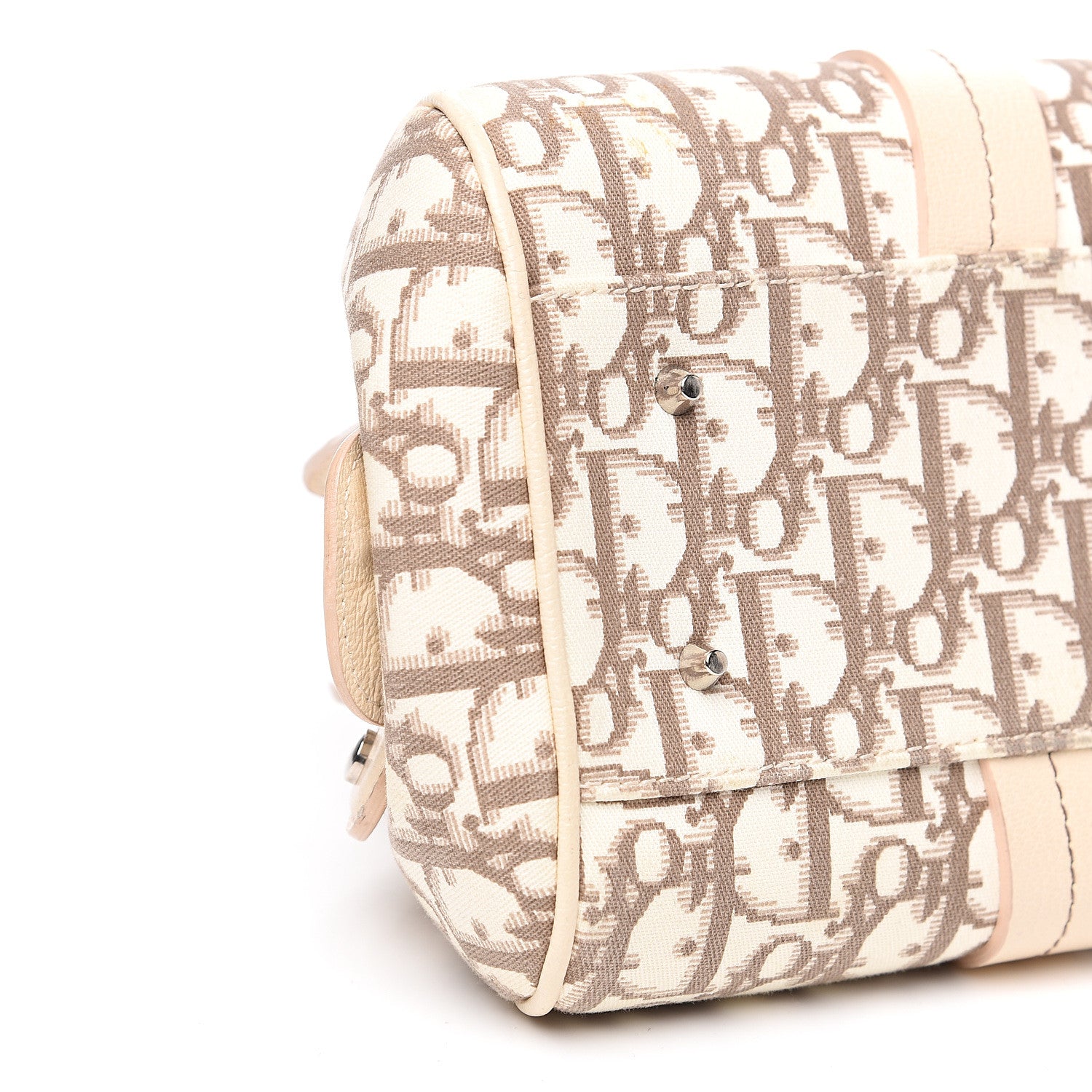 Christian Dior Monogram Vintage Flowers Bowler Beige 9 of 13