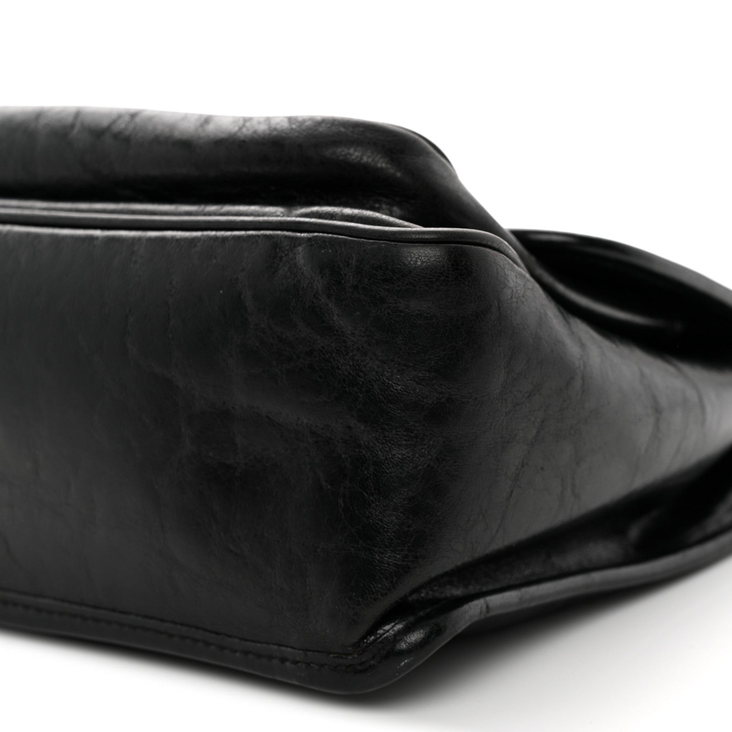 Saint Laurent Crinkled Calfskin Monogram Medium Niki Chain Satchel Black 10 of 11