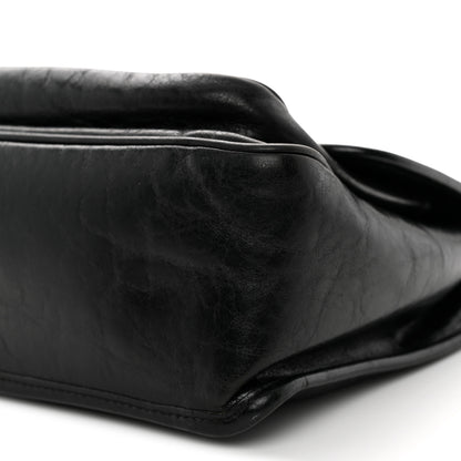 Saint Laurent Crinkled Calfskin Monogram Medium Niki Chain Satchel Black 10 of 11