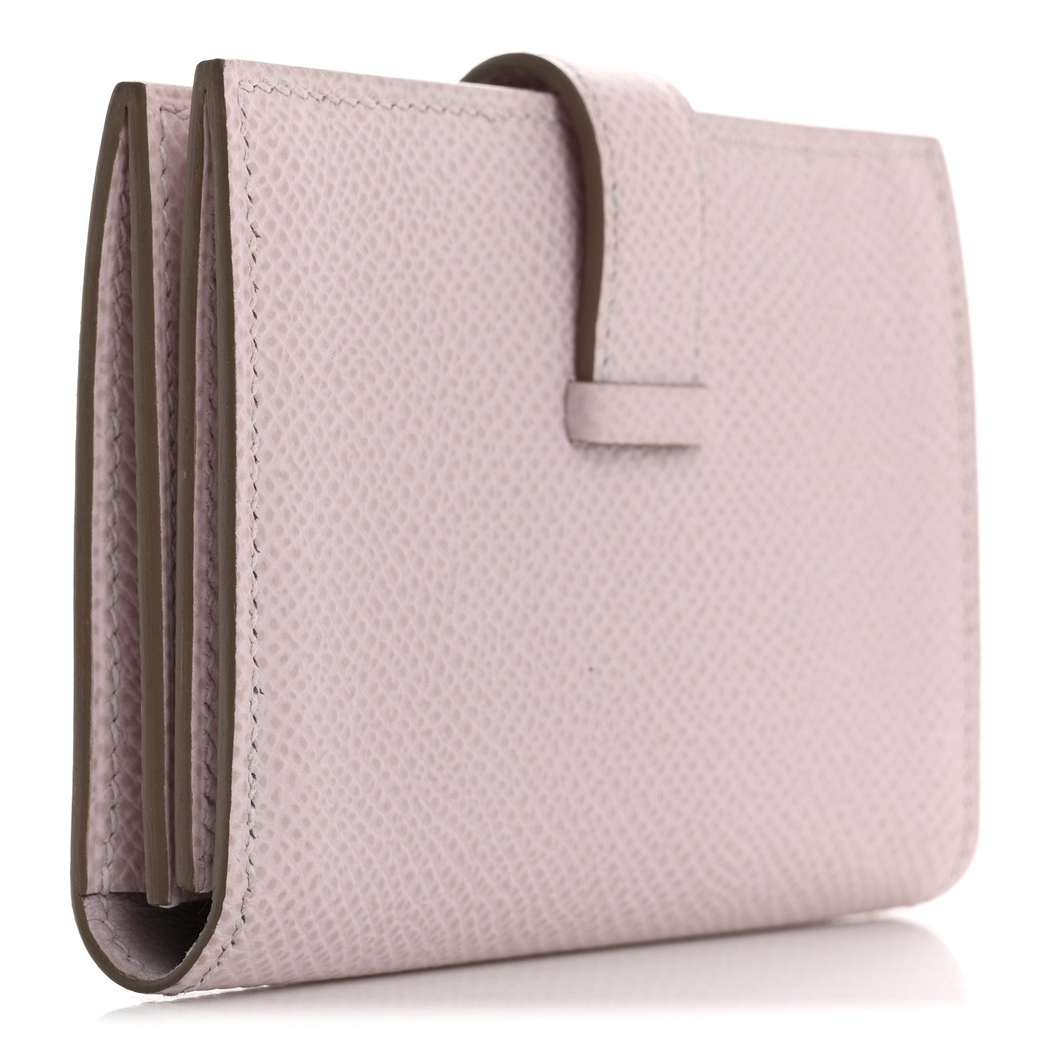 Hermes Epsom Bearn Card Holder Wallet Mauve Pale 3 of 8