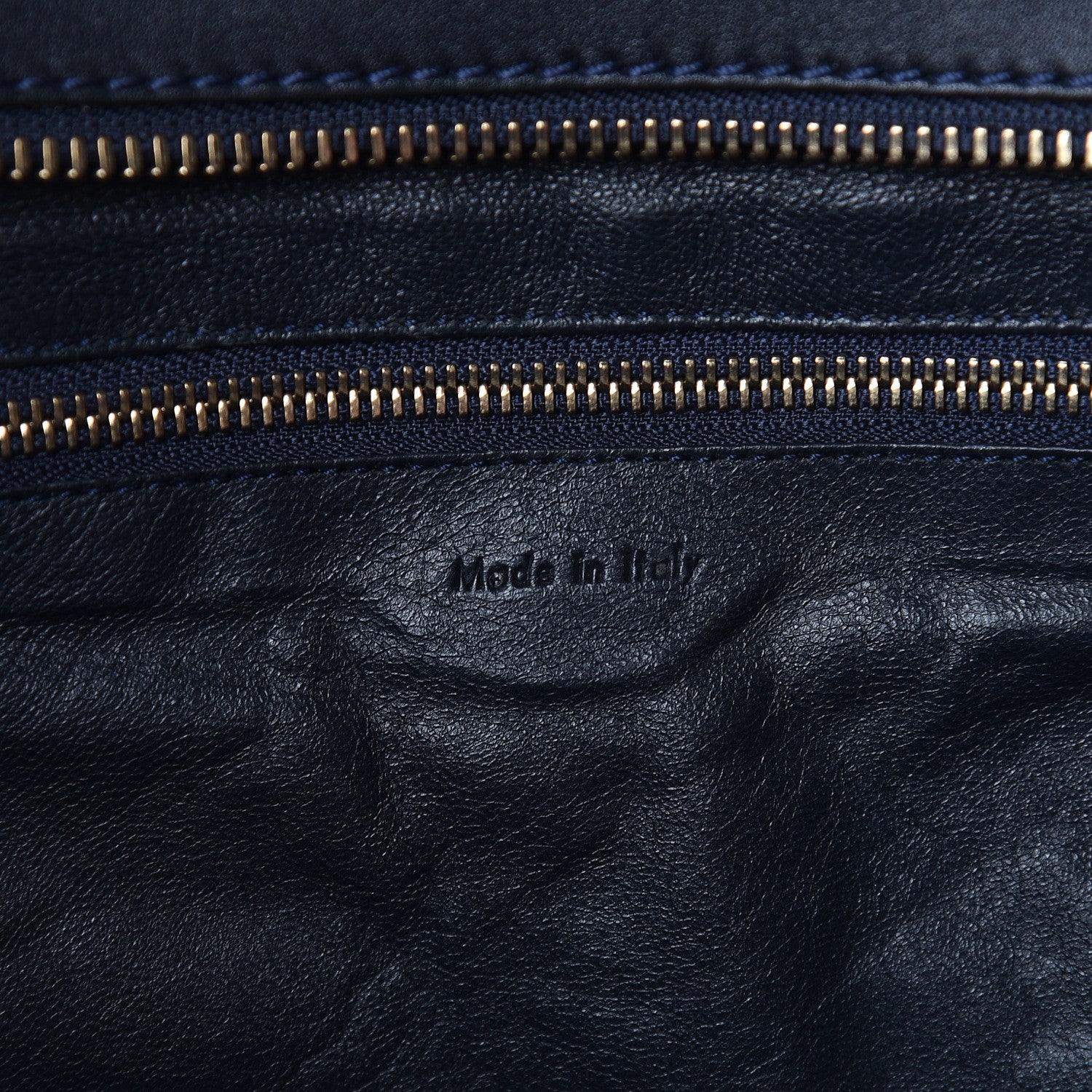 Celine Smooth Calfskin Suede Mini Bi-Color Luggage Navy Dune 6 of 16