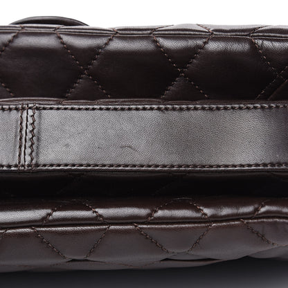 Chanel Lambskin Quilted Large 3 Flap Brown 11 of 16