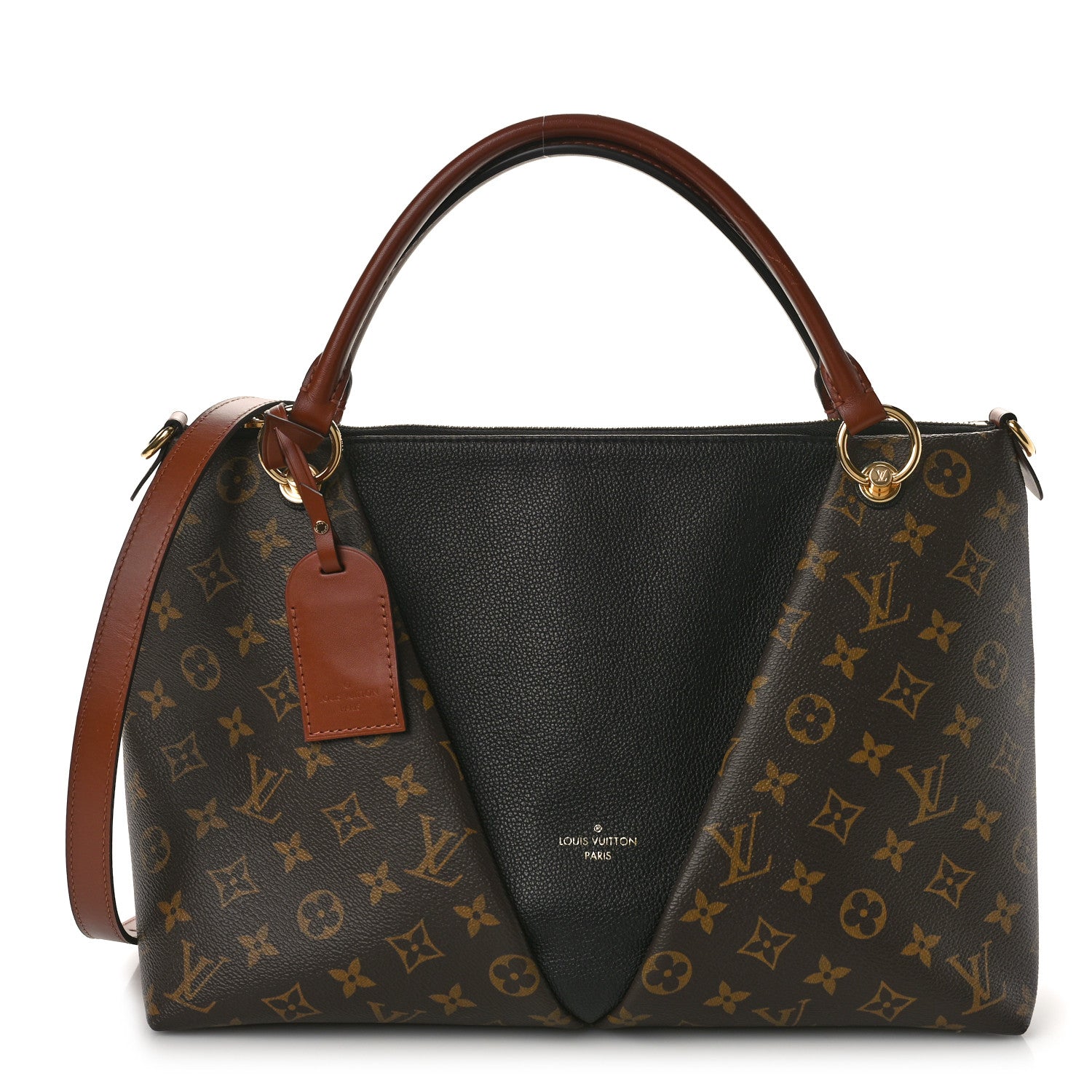 Louis Vuitton Monogram V Tote MM Black 1 of 8