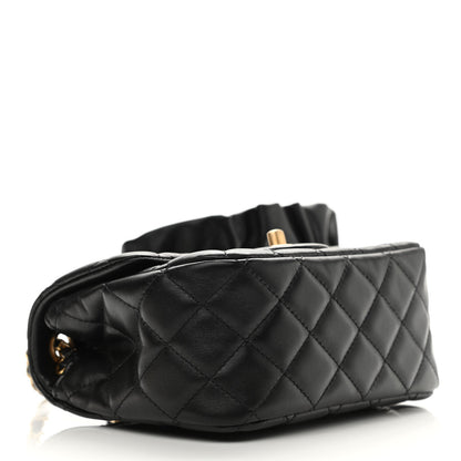 Chanel Lambskin Quilted Mini Romance Square Flap Black 4 of 11