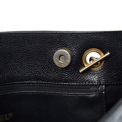Chanel Caviar CC Shoulder Bag Black 10 of 13