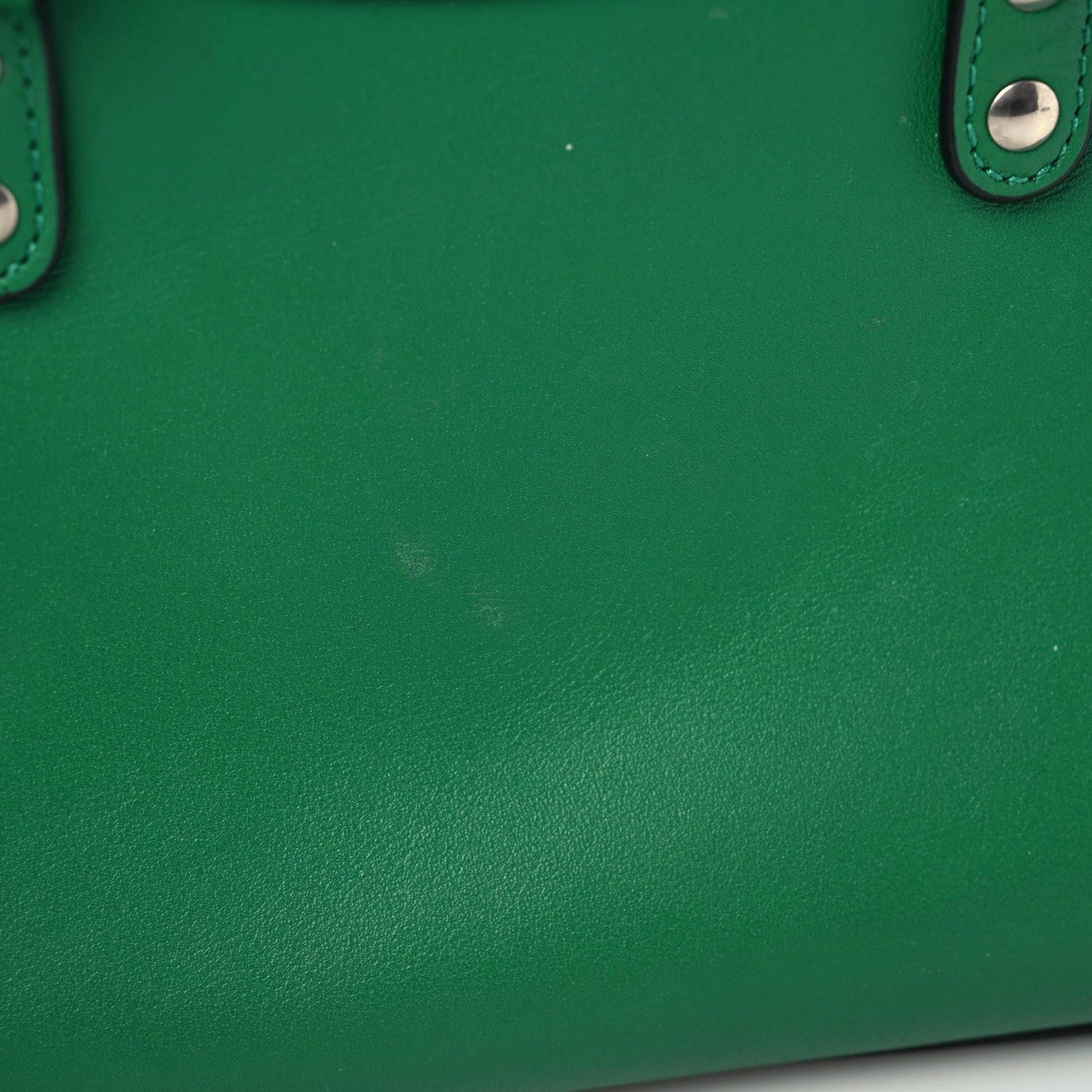 Balenciaga Smooth Calfskin Neo Classic Silver Hardware Mini City Grass Green 10 of 21