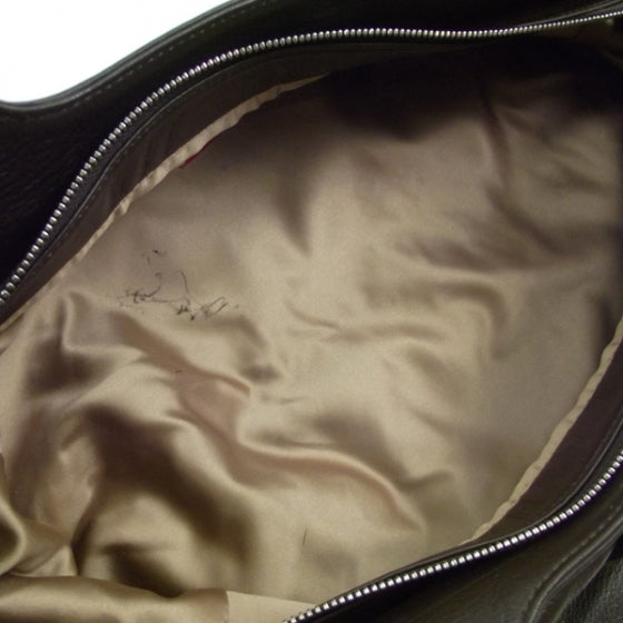 Valentino Garavani Leather Pleated Satchel Brown 6 of 8