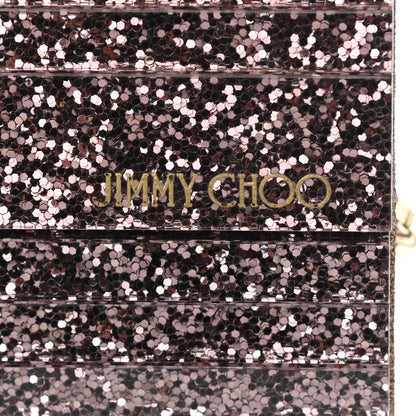 Jimmy Choo Acrylic Glitter Sweetie Clutch Dark Gold 6 of 11