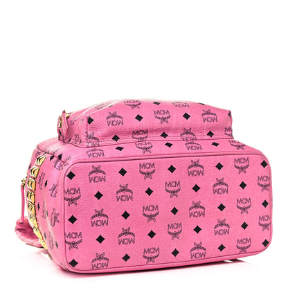 MCM Visetos Medium Side Studs Stark Backpack Pink 3 of 13