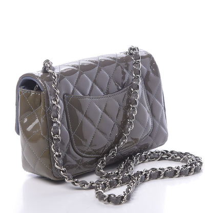Chanel Patent Quilted Mini Flap Lavender 3 of 11