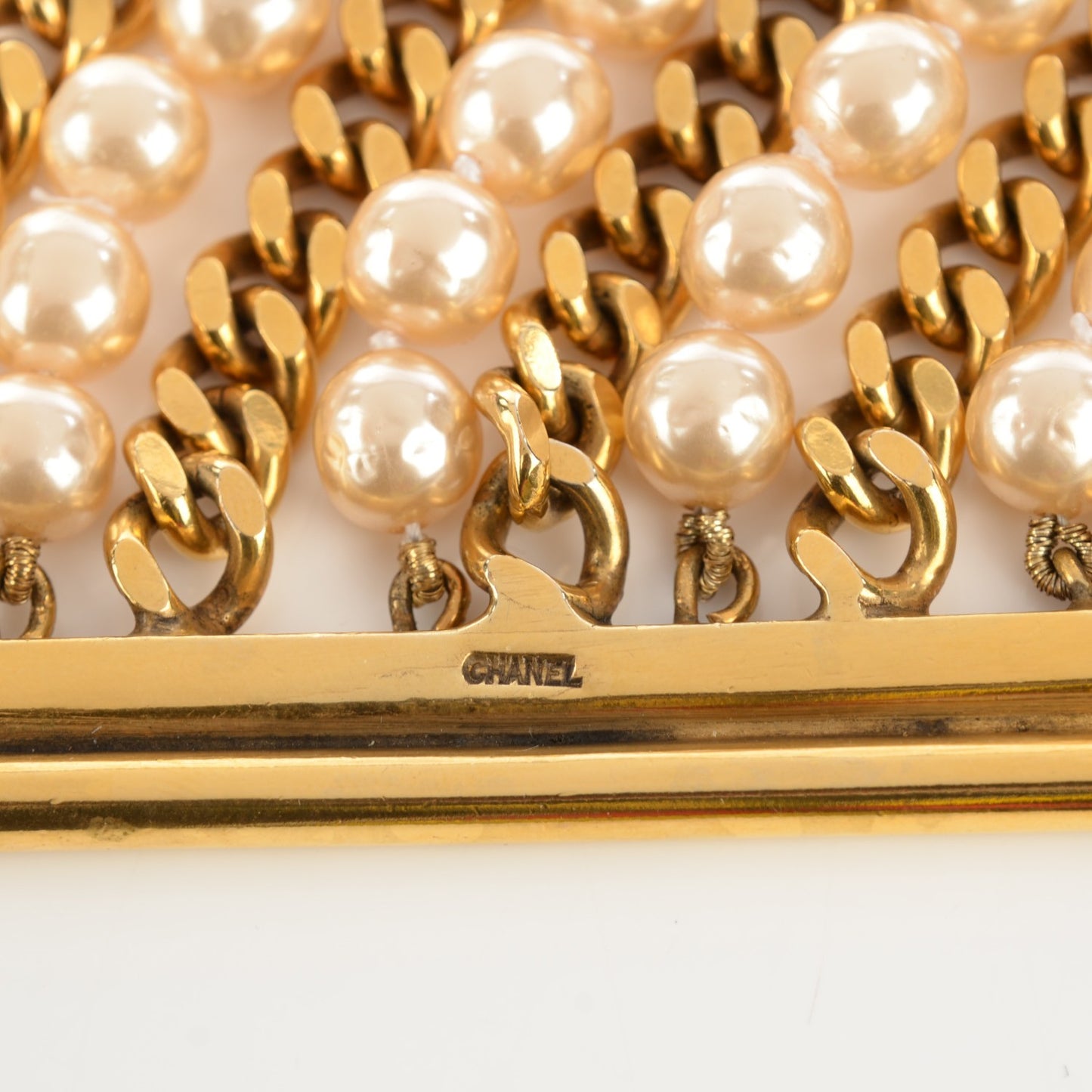 Pearl Chain Bracelet Gold