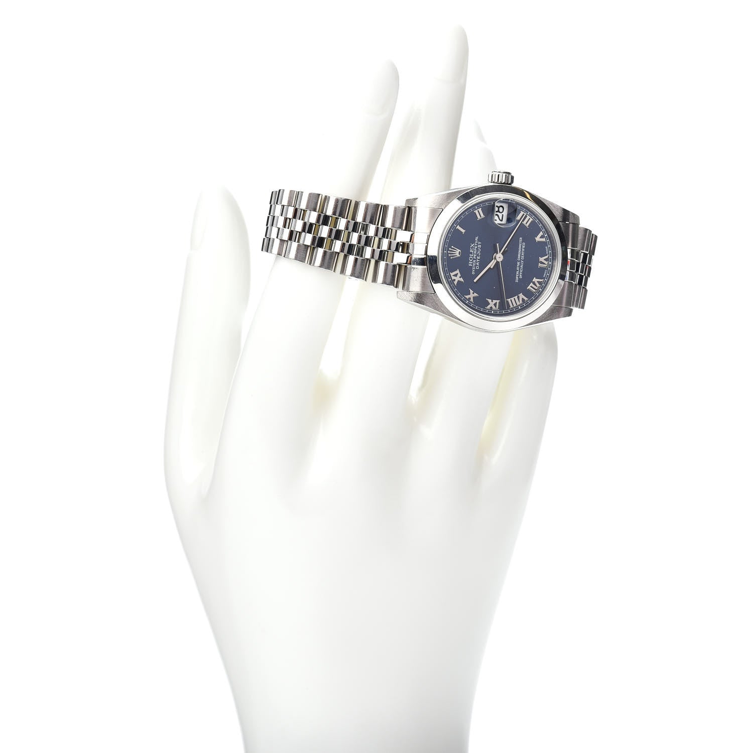 Rolex Stainless Steel 31mm Oyster Perpetual Datejust Watch Blue 78240 2 of 6