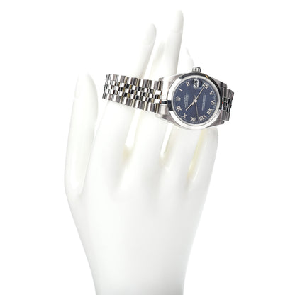 Rolex Stainless Steel 31mm Oyster Perpetual Datejust Watch Blue 78240 2 of 6