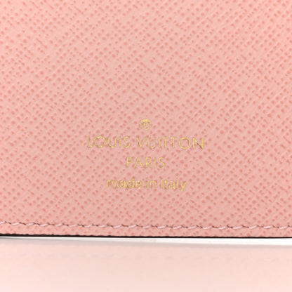 Louis Vuitton Damier Ebene Victorine Wallet Rose Ballerine 6 of 8