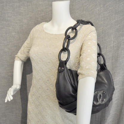 Chanel Lambskin Pleated Flap Bag Black 3 of 10