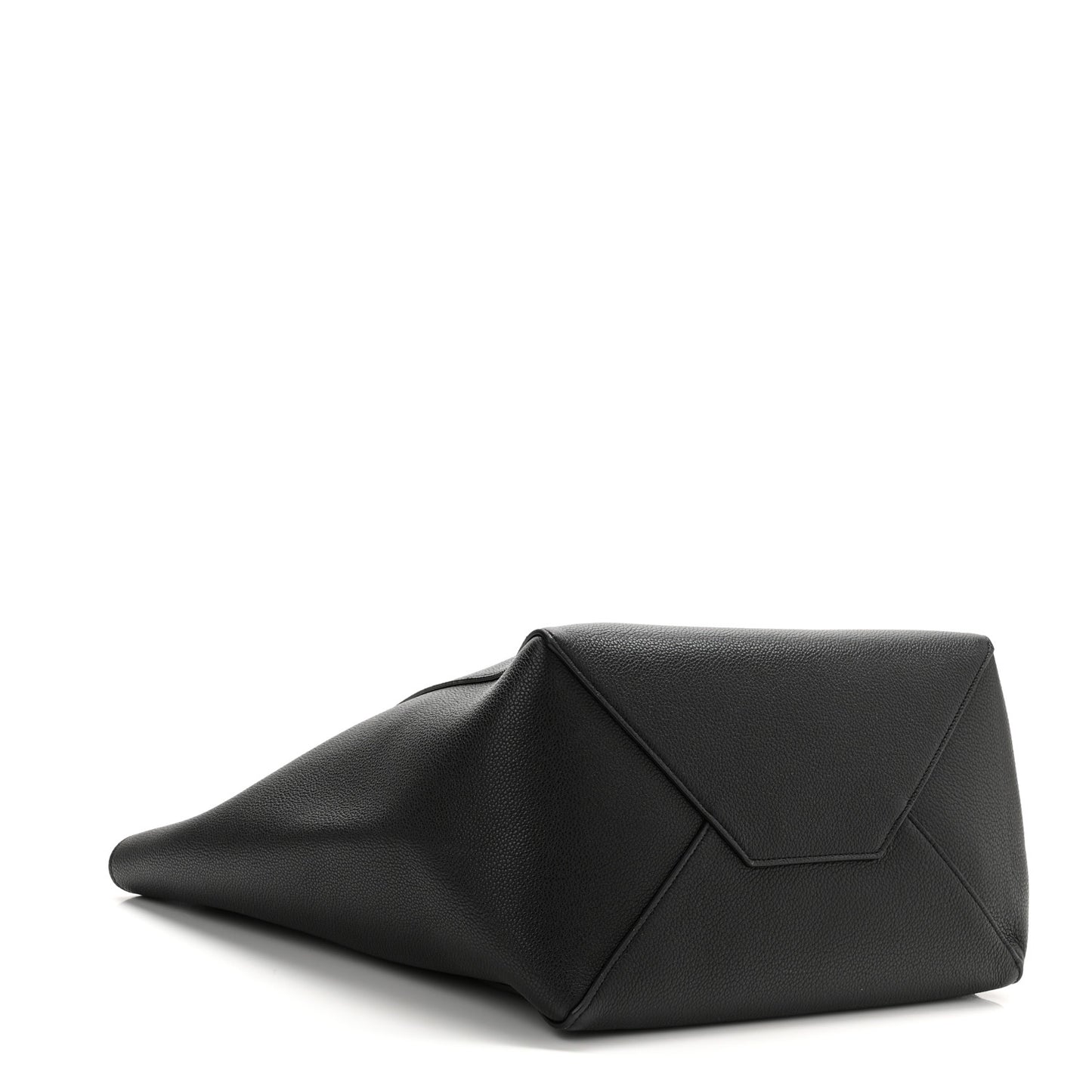 Soft Grained Calfskin Medium Belt Cabas Phantom Black