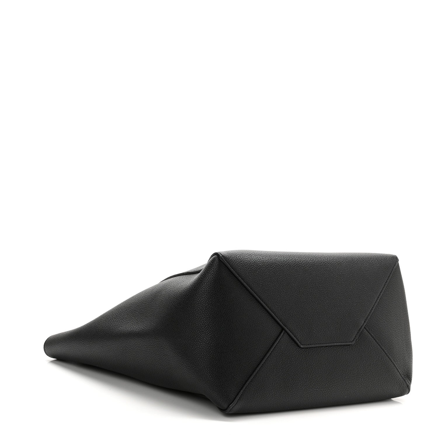 Celine Soft Grained Calfskin Medium Belt Cabas Phantom Black 3 of 8