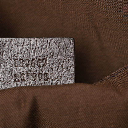 Gucci GG Monogram Medium Web Handle Vertical Tote Dark Brown 7 of 10