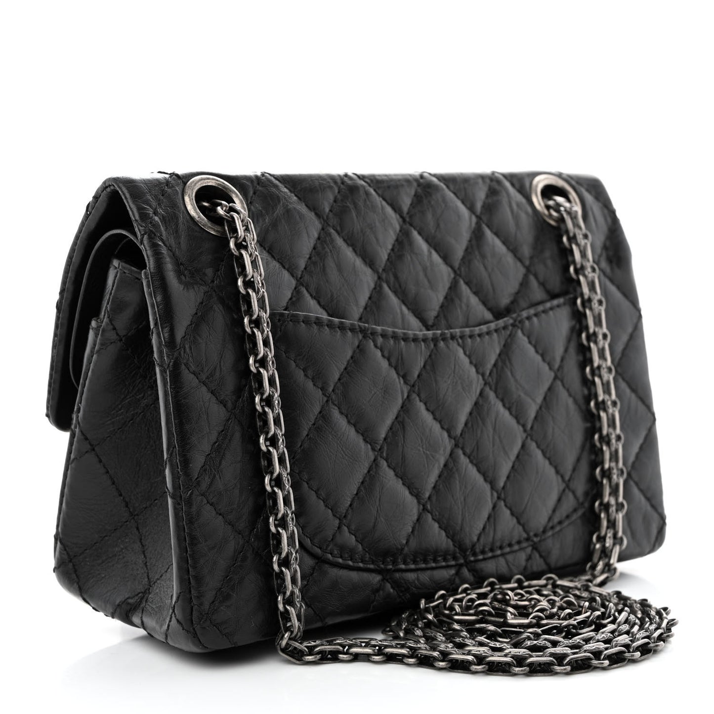 Aged Calfskin Lucky Charms 2.55 Reissue 224 Flap Black