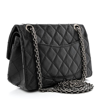 Chanel Aged Calfskin Lucky Charms 2.55 Reissue 224 Flap Black 3 of 13