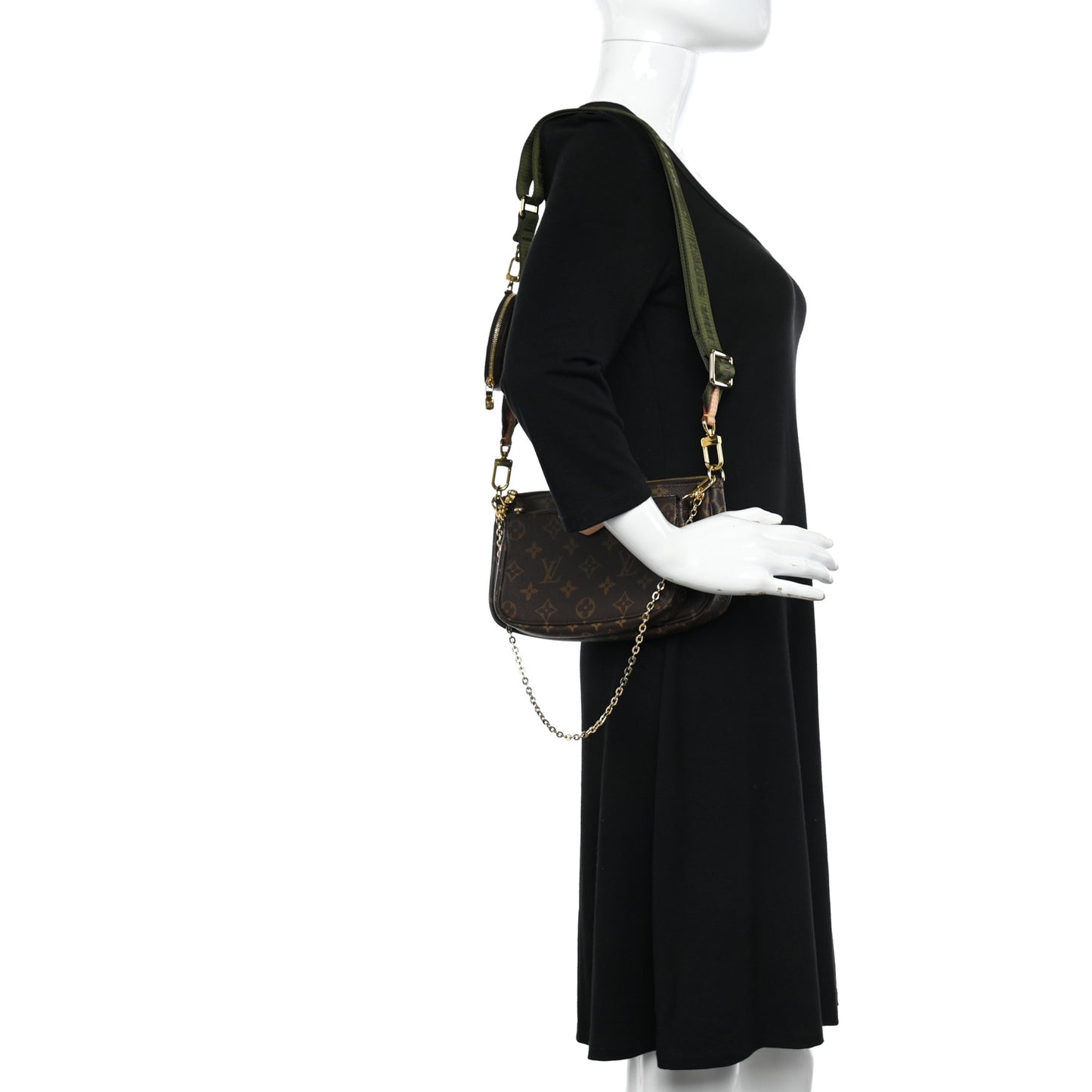 Monogram Multi Pochette Accessories Kaki